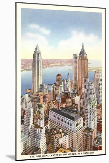 Financial Center, New York City-null-Mounted Art Print
