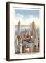 Financial Center, New York City-null-Framed Art Print