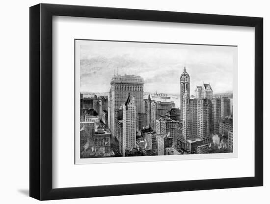 Financial District, 1911-Moses King-Framed Photo