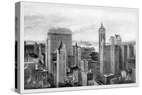 Financial District, 1911-Moses King-Stretched Canvas