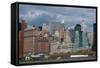 Financial District I-Erin Berzel-Framed Stretched Canvas