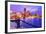 Financial District Of Boston, Massachusetts Viewed From Boston Harbor-SeanPavonePhoto-Framed Photographic Print