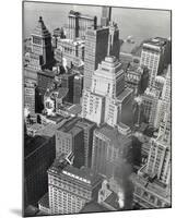 Financial District Rooftops, Manhattan-Berenice Abbott-Mounted Giclee Print