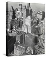 Financial District Rooftops, Manhattan-Berenice Abbott-Stretched Canvas