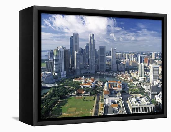 Financial District, Singapore-Alan Copson-Framed Stretched Canvas