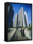 Financial District, Tokyo, Japan-Steve Bavister-Framed Stretched Canvas