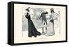 Financial Predicament-Charles Dana Gibson-Framed Stretched Canvas