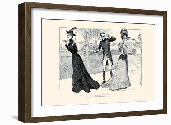 Financial Predicament-Charles Dana Gibson-Framed Art Print