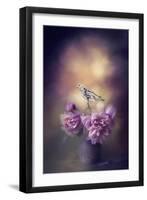 Finch and the Flowers-Jai Johnson-Framed Giclee Print