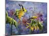 Finches with Sunflowers-Sarah Davis-Mounted Giclee Print