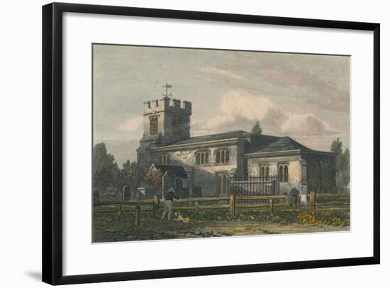 'Finchley Church, Middlesex', 1815-Letitia Byrne-Framed Giclee Print