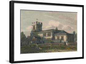 'Finchley Church, Middlesex', 1815-Letitia Byrne-Framed Giclee Print