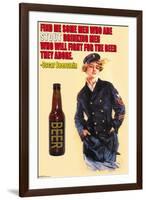 Find Me Some Men Who Are Stout Drinking Men-null-Framed Art Print