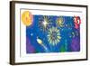 Find Night Lights - Turtle-Elisa Chavarri-Framed Giclee Print