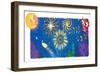 Find Night Lights - Turtle-Elisa Chavarri-Framed Giclee Print