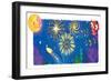 Find Night Lights - Turtle-Elisa Chavarri-Framed Giclee Print