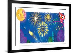 Find Night Lights - Turtle-Elisa Chavarri-Framed Giclee Print