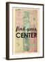 Find Your Center - 1867, New York City, Central Park Composite, New York, United States Map-null-Framed Giclee Print