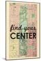 Find Your Center - 1867, New York City, Central Park Composite, New York, United States Map-null-Mounted Giclee Print