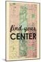 Find Your Center - 1867, New York City, Central Park Composite, New York, United States Map-null-Mounted Premium Giclee Print