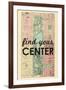 Find Your Center - 1867, New York City, Central Park Composite, New York, United States Map-null-Framed Giclee Print