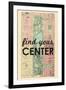 Find Your Center - 1867, New York City, Central Park Composite, New York, United States Map-null-Framed Giclee Print