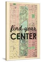 Find Your Center - 1867, New York City, Central Park Composite, New York, United States Map-null-Stretched Canvas