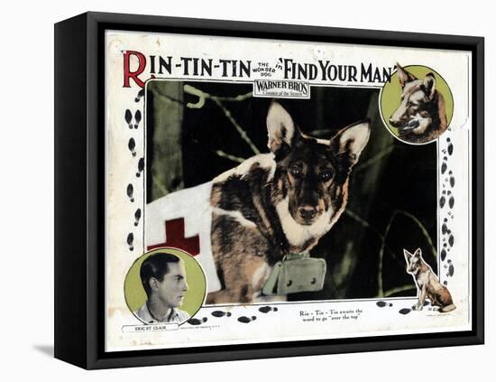 Find Your Man, Eric St. Clair, Rin Tin Tin, 1924-null-Framed Stretched Canvas