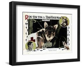 Find Your Man, Eric St. Clair, Rin Tin Tin, 1924-null-Framed Art Print