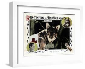 Find Your Man, Eric St. Clair, Rin Tin Tin, 1924-null-Framed Art Print