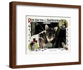 Find Your Man, Eric St. Clair, Rin Tin Tin, 1924-null-Framed Art Print