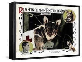 Find Your Man, Eric St. Clair, Rin Tin Tin, 1924-null-Framed Stretched Canvas