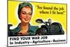 Find Your War Job-null-Mounted Art Print