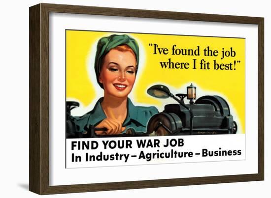 Find Your War Job-null-Framed Art Print