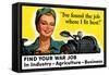 Find Your War Job-null-Framed Stretched Canvas