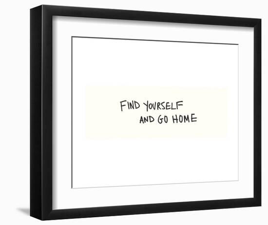 Find Yourself-Urban Cricket-Framed Art Print