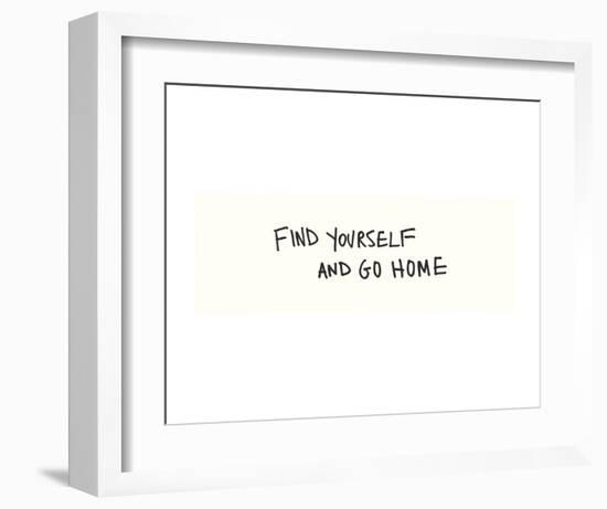 Find Yourself-Urban Cricket-Framed Art Print