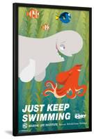 Finding Dory- Just Keep Swimming Deco-null-Lamina Framed Poster