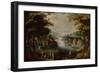 Finding of Moses with an Elegant Couple, Servant and Hunter oil on wood-Karel van Mander-Framed Premium Giclee Print