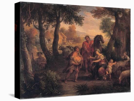 Finding of Romulus and Remus, C. 1720-1740-Andrea Lucatelli-Stretched Canvas