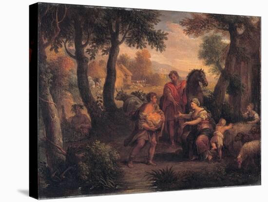 Finding of Romulus and Remus, C. 1720-1740-Andrea Lucatelli-Stretched Canvas