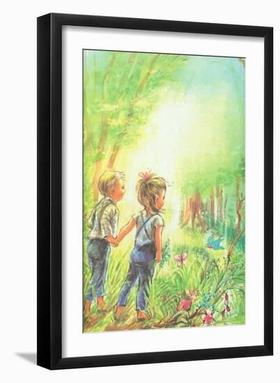 Finding the Creek - Jack & Jill-Joan Schmidt Gelberg-Framed Premium Giclee Print