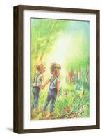 Finding the Creek - Jack & Jill-Joan Schmidt Gelberg-Framed Giclee Print