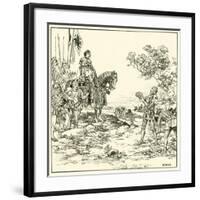 Finding the Crown at Bosworth-null-Framed Giclee Print