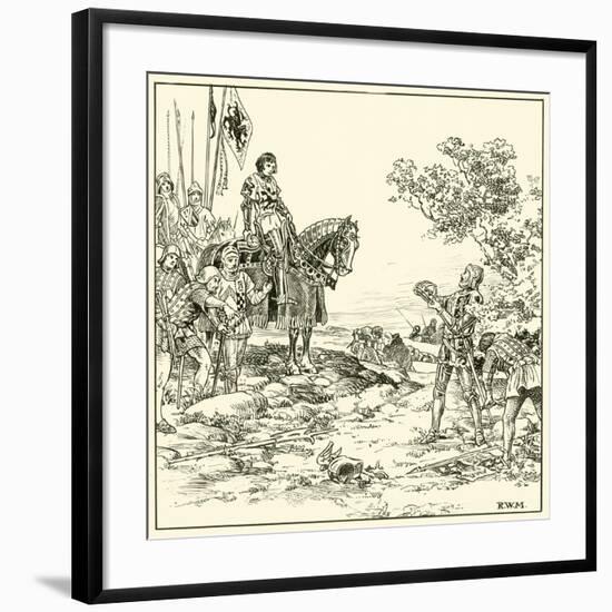 Finding the Crown at Bosworth-null-Framed Giclee Print