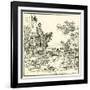 Finding the Crown at Bosworth-null-Framed Giclee Print