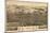 Findlay, Ohio - Panoramic Map-Lantern Press-Mounted Art Print