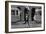 Fine Art Photo- Young Woman Holding Balloons in a Empty City Street-conrado-Framed Art Print