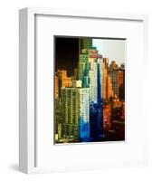 Fine Art, White Frame, Full Size Photography, the New Yorker Hotel, Midtown Manhattan, NYC, US-Philippe Hugonnard-Framed Art Print