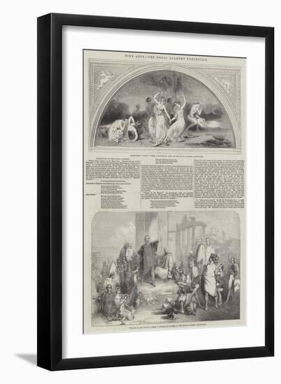 Fine Arts, the Royal Academy Exhibition-null-Framed Giclee Print